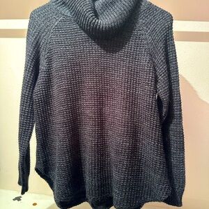 Cowl neck oversized knit knitted sweater
